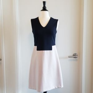 Raoul Black & Blush Nude Colorblock Dress Size 2